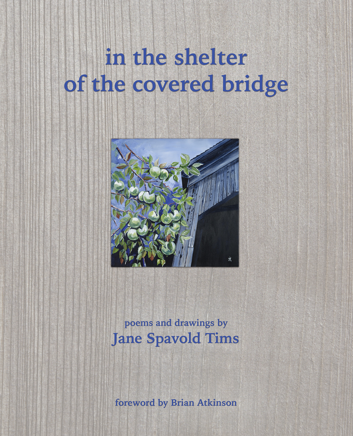 in the shelter of the covered bridge